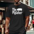 The Pigfather Farm Animal Bacon Novelty Big and Tall Men T-shirt