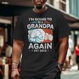 Promoted To Grandpa Again Est 2023 Pregnancy Announcement Big and Tall Men T-shirt