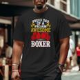 Proud Dad Of A Freakin' Awesome Boxer For Boxing Dads Big and Tall Men T-shirt