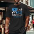 Real Estate Agent Men Dad Realtor Raglan Baseball Big and Tall Men T-shirt