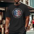 Skull Unafraid Unmasked Unmuzzled Unvaccinated 4Th Of July Big and Tall Men T-shirt