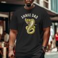 Snake Dad Snake Lover Cobra Reptile Owner Big and Tall Men T-shirt