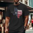 Texas Home Y'all State Lone Star Pride Big and Tall Men T-shirt