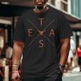 Texas Lone Star State Pride Cool Native Adult Kid Long Horn Big and Tall Men T-shirt