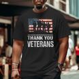Thank You Military Veterans Veterans Day Big and Tall Men T-shirt