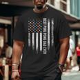 Vintage American Flag Best Ping Pong Dad Ever Table Tennis Big and Tall Men T-shirt