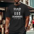 Vintage Double Six Dominoes Game Themed Domino Player Dad Big and Tall Men T-shirt
