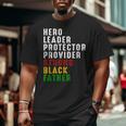 Vintage Fathers Day Strong African American Black Father Big and Tall Men T-shirt