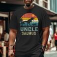 Vintage Unclesaurus Fathers DayRex Uncle Saurus Men Dad Big and Tall Men T-shirt
