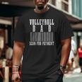 Volleyball Dad Scan For Payment Barcode Father's Day Big and Tall Men T-shirt