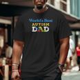 World's Best Autism Dad Cool Dad Autism Big and Tall Men T-shirt