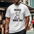 Ba Dass Yorkie Dad Big and Tall Men T-shirt