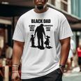 Black African American Father's Day Afrocentric Dad Big and Tall Men T-shirt