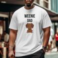 Dachshund Dad Big and Tall Men T-shirt