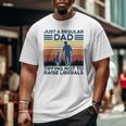 Just A Regular Dad Trying Not To Raise Liberals Fathers Day Big and Tall Men T-shirt