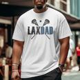 Mens Lax Dad Lacrosse Player Father Parent Coach Vintage Big and Tall Men T-shirt