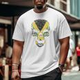Skull With Jamaica Flag Skeleton Jamaican Roots Big and Tall Men T-shirt