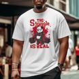 The Struggle Is Real Panda Fitness Gym Bodybuilding Big and Tall Men T-shirt