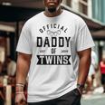 Twin Dad 2019 New Daddy Of Twins Father's Day Big and Tall Men T-shirt