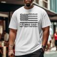 Vintage Tennis Dad America Us Flag Patriot Big and Tall Men T-shirt