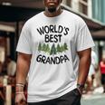 World's Best Grandpa Cute Outdoorsman Father's Day Big and Tall Men T-shirt