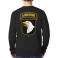 101St Airborne Division Military Veteran American Eagle Army Back Print Long Sleeve T-shirt