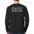 Analog Electric Guitar Effects Pedals Back Print Long Sleeve T-shirt