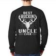 Best Buckin' Uncle Ever Deer Hunting Lover Dad Back Print Long Sleeve T-shirt