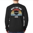 Best Cat Dad Ever Worlds Best Cat Daddy Back Print Long Sleeve T-shirt