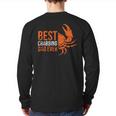 Best Crabbing Dad Crab Dad Crab Lover Outfit Back Print Long Sleeve T-shirt