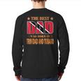 The Best Dad Was Born In Trinidad And Tobago Back Print Long Sleeve T-shirt
