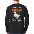 Best Goose Dad Ever Goose Farmer Back Print Long Sleeve T-shirt