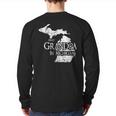Best Grandpa In Michigan Grandpa Back Print Long Sleeve T-shirt Best Grandpa In Michigan Grandpa Back Print Long Sleeve T-shirt