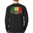 Best Italian Dad Ever Italia Flag Pride Father's Day Back Print Long Sleeve T-shirt