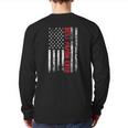 Best Papaw Ever American Flag Patriotic Dad Daddy Back Print Long Sleeve T-shirt