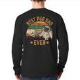 Best Pug Dad Ever Owner Lover Father Daddy Dog Back Print Long Sleeve T-shirt