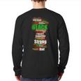 Black Dad Wordcloud Art Father's Day Tshirt African American Back Print Long Sleeve T-shirt