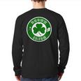 Bronx Nyc St Patrick's Paddys Day New York Irish Back Print Long Sleeve T-shirt