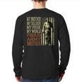 My Brother My Soldier Hero Proud Army Brother Military Bro Back Print Long Sleeve T-shirt