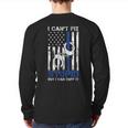 I Cant Fix Stupid But I Can Cuff It Police Back Print Long Sleeve T-shirt