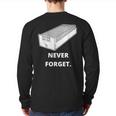 Card Catalog Never Forget Library Librarian Back Print Long Sleeve T-shirt