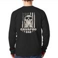 Cavapoo Dad Cool Vintage Retro Proud American Back Print Long Sleeve T-shirt