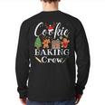 Christmas Cookie Baking Crew Family Baking Team Cookie Back Print Long Sleeve T-shirt