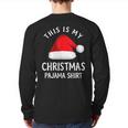 This Is My Christmas Pajama ChristmasBack Print Long Sleeve T-shirt