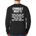 Combat Medic Cry Out Usa American Military Back Print Long Sleeve T-shirt