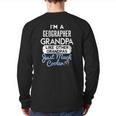 Cool Father's Day Geographer Grandpa Back Print Long Sleeve T-shirt