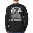 Only Cool Uncles Rides Motorcycles Father's Day Back Print Long Sleeve T-shirt