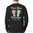 Cute Pink Or Blue Grandpa Loves You Gender Reveal Party Back Print Long Sleeve T-shirt Cute Pink Or Blue Grandpa Loves You Gender Reveal Party Back Print Long Sleeve T-shirt