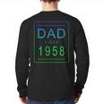 Dad Since 1958 58 Aesthetic Promoted To Daddy Father Bbkbqy Back Print Long Sleeve T-shirt