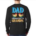 Dad Off Duty Promoted To Grandpa Pregnancy Announcement Back Print Long Sleeve T-shirt